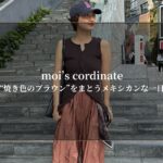 moi’s cordinate-“焼き色のブラウン”をまとうメキシカンな一日